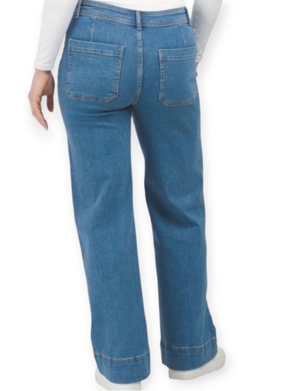 Avec Les Filles Flat Front Wide Leg Jeans Size 29
